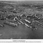 "Target for Tonight"; photographs of the Southampton Docks from a German invasion planning book.