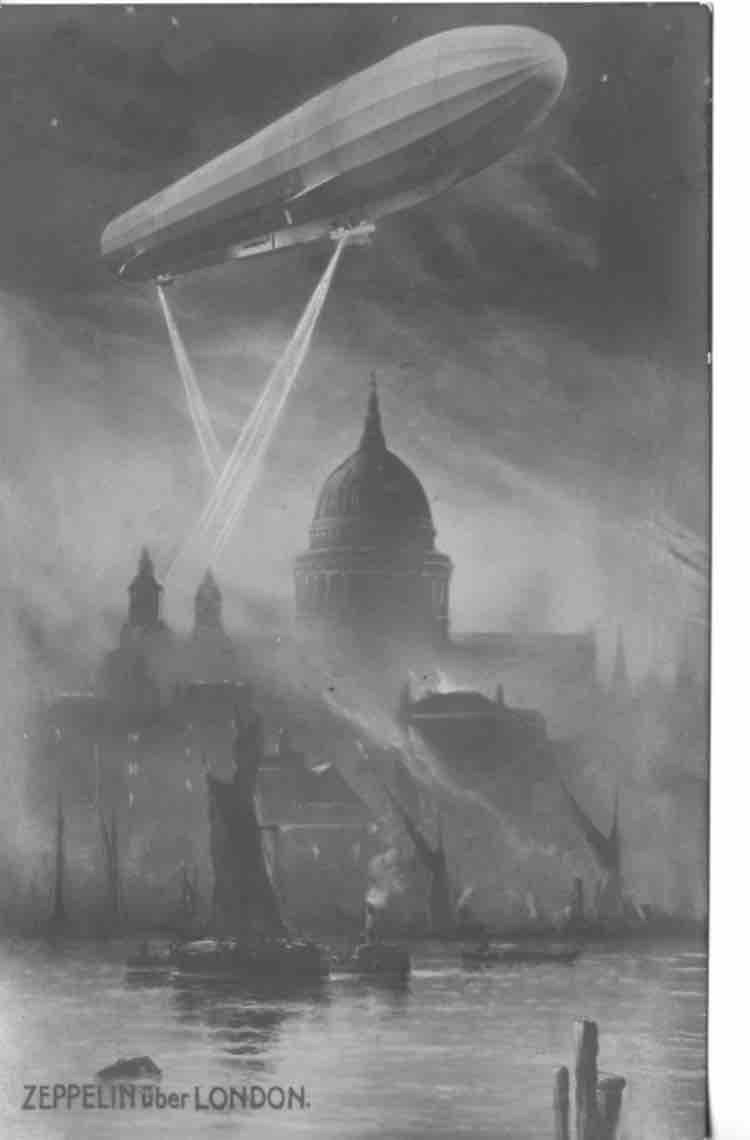 Zeppelin England British Modern Military History Society - Destroying Zeppelins in The ...