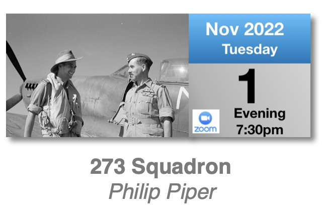Evening Zoom Talk: 273 Squadron 1st November 2022 7:30pm